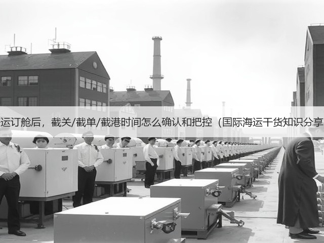 海运订舱后,截关/截单/截港时间怎么确认和把控(国际海运干货知识分享)(图1) 海运订舱后,截关/截单/截港时间怎么确认和把控(国际海运干货知识分享)(图1)