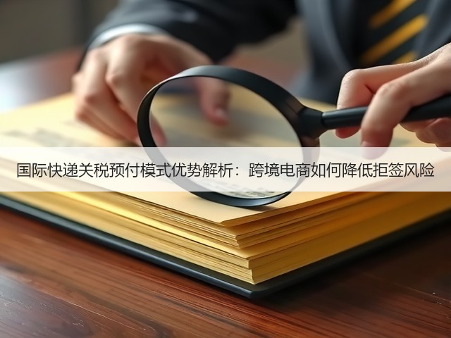 国际快递关税预付模式优势解析:跨境电商如何降低拒签风险(图1) 国际快递关税预付模式优势解析:跨境电商如何降低拒签风险(图1)