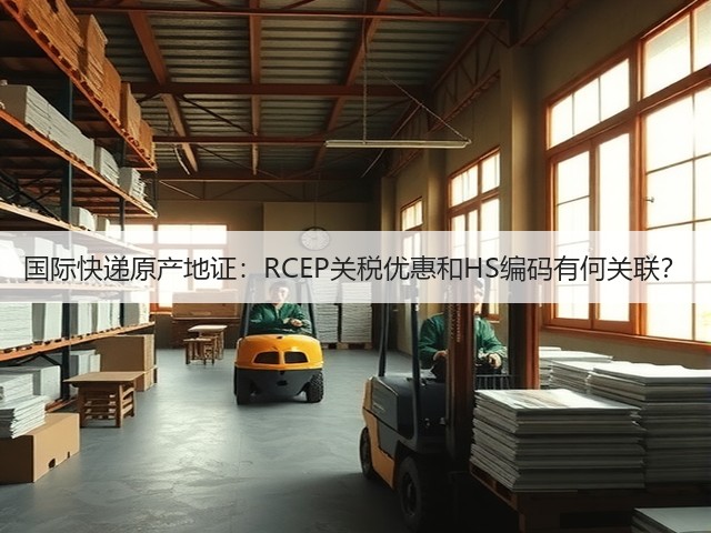 国际快递原产地证:RCEP关税优惠和HS编码有何关联?(图1) 国际快递原产地证:RCEP关税优惠和HS编码有何关联?(图1)