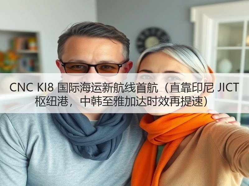 CNC KI8 国际海运新航线首航(直靠印尼 JICT 枢纽港,中韩至雅加达时效再提速) CNC KI8 国际海运新航线首航(直靠印尼 JICT 枢纽港,中韩至雅加达时效再提速)