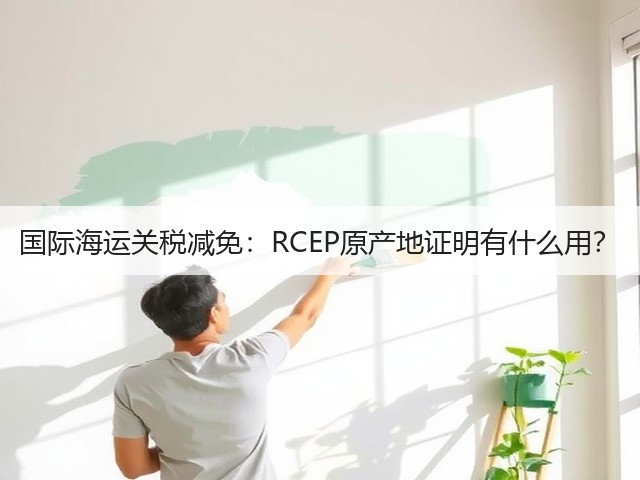 国际海运关税减免:RCEP原产地证明有什么用?(图3) 国际海运关税减免:RCEP原产地证明有什么用?(图3)