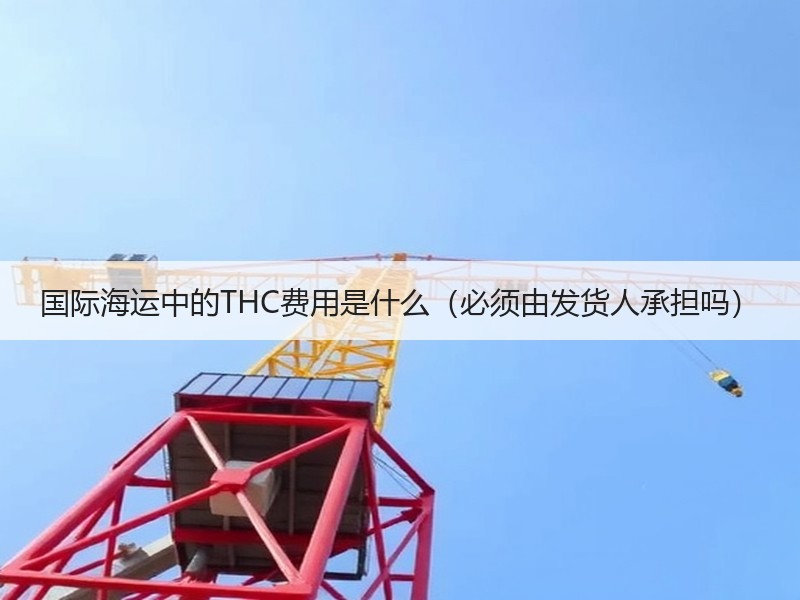 国际海运中的THC费用是什么（必须由发货人承担吗）