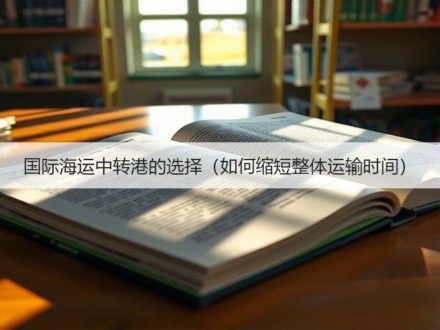 国际海运中转港的选择(如何缩短整体运输时间)(图1) 国际海运中转港的选择(如何缩短整体运输时间)(图1)