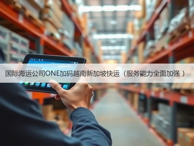 国际海运公司ONE加码越南新加坡快运(服务能力全面加强 )(图1) 国际海运公司ONE加码越南新加坡快运(服务能力全面加强 )(图1)