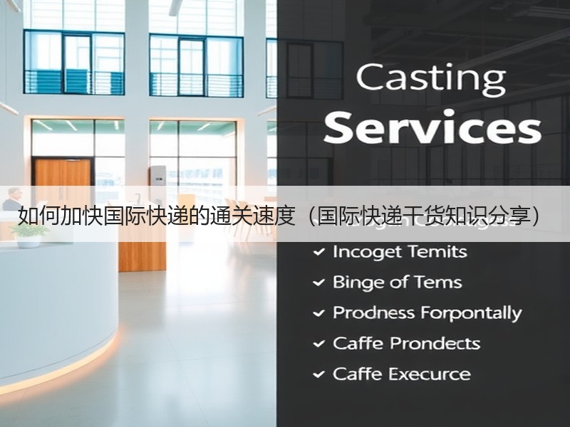 如何加快国际快递的通关速度（国际快递干货知识分享）