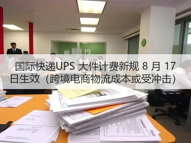 国际快递UPS 大件计费新规 8 月 17 日生效(跨境电商物流成本或受冲击)(图2) 国际快递UPS 大件计费新规 8 月 17 日生效(跨境电商物流成本或受冲击)(图2)