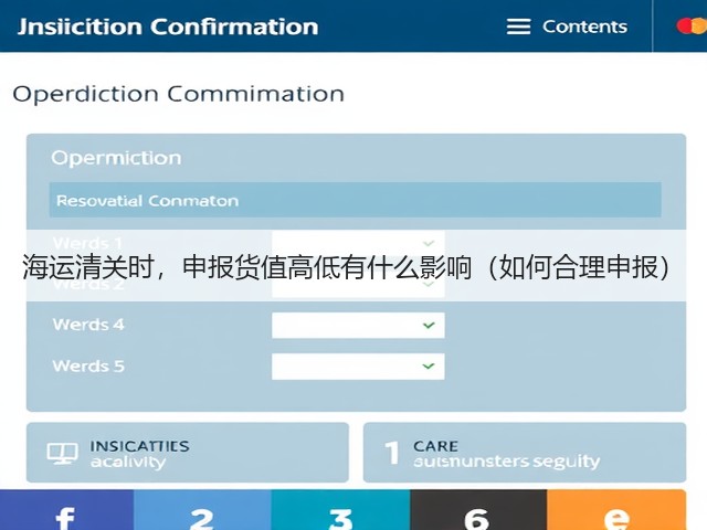 海运清关时，申报货值高低有什么影响（如何合理申报）(图1)