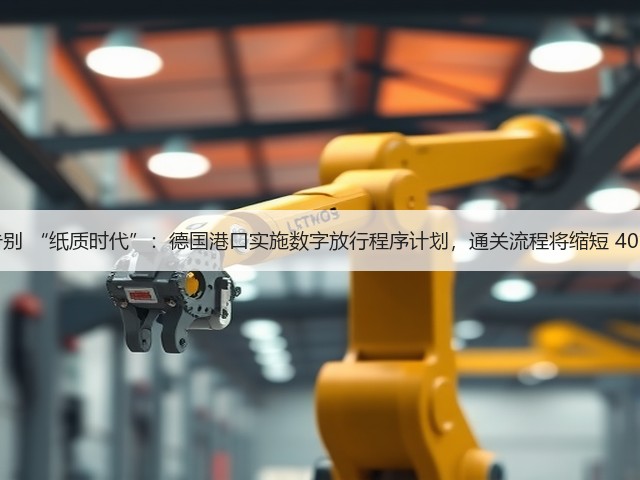 告别 “纸质时代”：德国港口实施数字放行程序计划，通关流程将缩短 40%(图1)