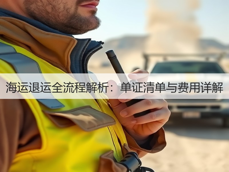 海运退运全流程解析：单证清单与费用详解