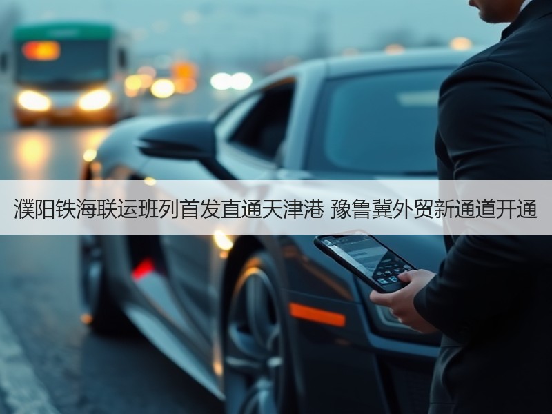 濮阳铁海联运班列首发直通天津港 豫鲁冀外贸新通道开通