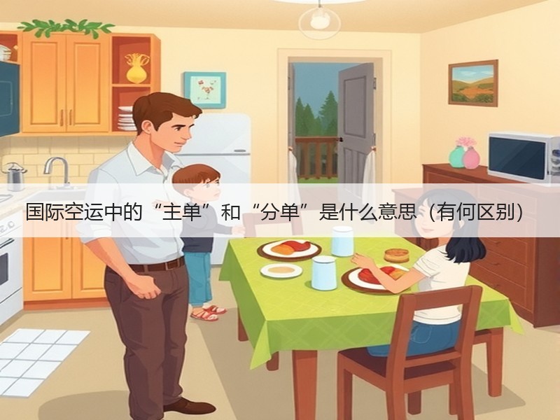 国际空运中的“主单”和“分单”是什么意思（有何区别）