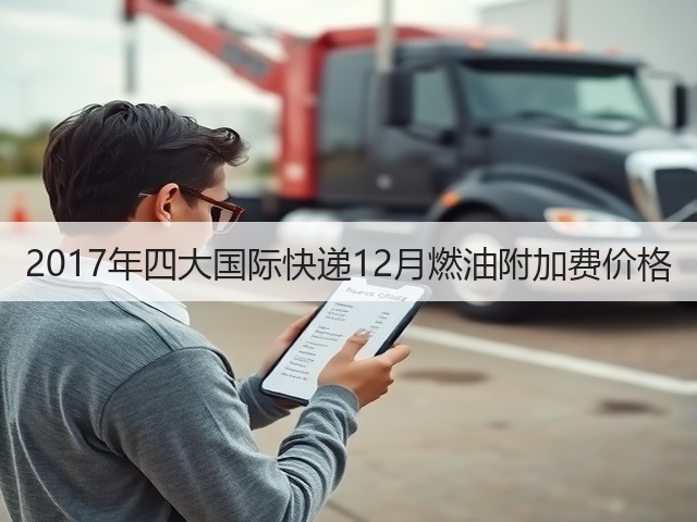 2017年四大国际快递12月燃油附加费价格(图3) 2017年四大国际快递12月燃油附加费价格(图3)