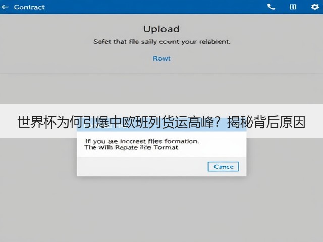 世界杯为何引爆中欧班列货运高峰?揭秘背后原因(图1) 世界杯为何引爆中欧班列货运高峰?揭秘背后原因(图1)