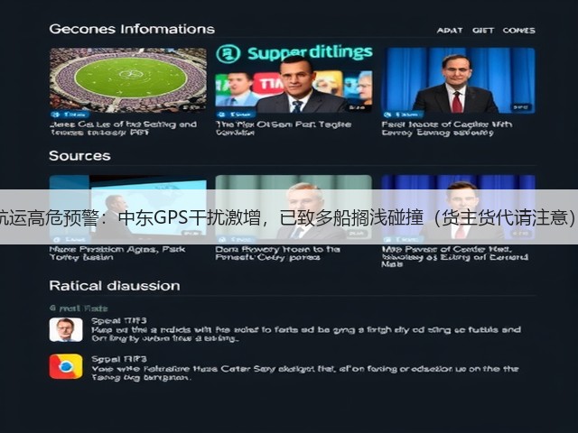航运高危预警:中东GPS干扰激增,已致多船搁浅碰撞(货主货代请注意)(图3) 航运高危预警:中东GPS干扰激增,已致多船搁浅碰撞(货主货代请注意)(图3)