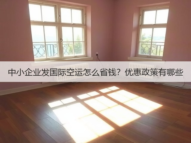 中小企业发国际空运怎么省钱？优惠政策有哪些(图3)