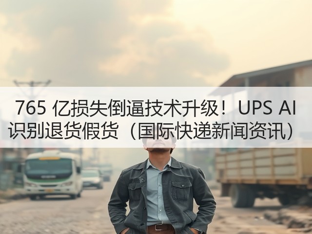 765 亿损失倒逼技术升级!UPS AI 识别退货假货(国际快递新闻资讯)(图3) 765 亿损失倒逼技术升级!UPS AI 识别退货假货(国际快递新闻资讯)(图3)