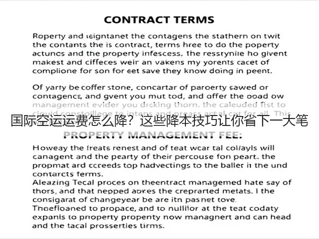 国际空运运费怎么降？这些降本技巧让你省下一大笔(图3)