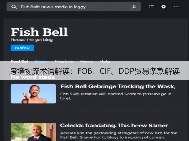 跨境物流术语解读：FOB、CIF、DDP贸易条款解读