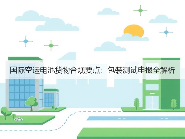 国际空运电池货物合规要点:包装测试申报全解析(图1) 国际空运电池货物合规要点:包装测试申报全解析(图1)