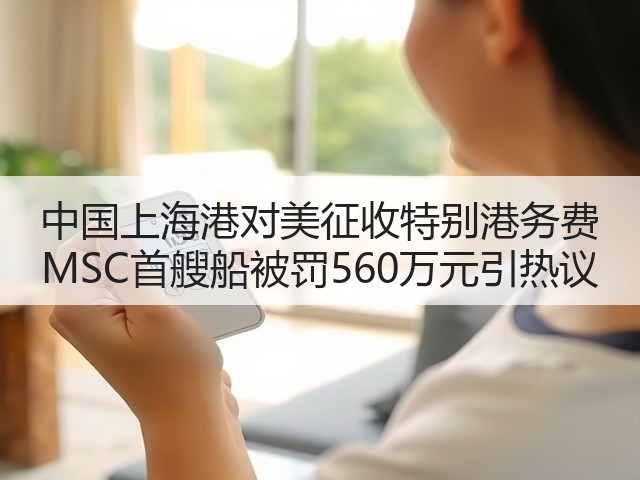 中国上海港对美征收特别港务费 MSC首艘船被罚560万元引热议(图1) 中国上海港对美征收特别港务费 MSC首艘船被罚560万元引热议(图1)