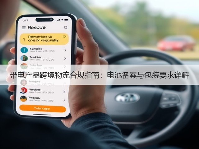带电产品跨境物流合规指南:电池备案与包装要求详解(图3) 带电产品跨境物流合规指南:电池备案与包装要求详解(图3)