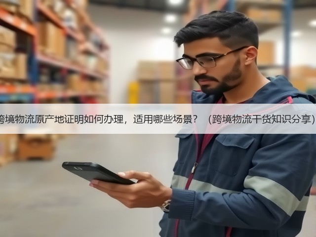 跨境物流原产地证明如何办理，适用哪些场景？（跨境物流干货知识分享）(图1)