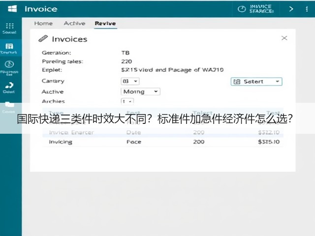国际快递三类件时效大不同?标准件加急件经济件怎么选?(图3) 国际快递三类件时效大不同?标准件加急件经济件怎么选?(图3)