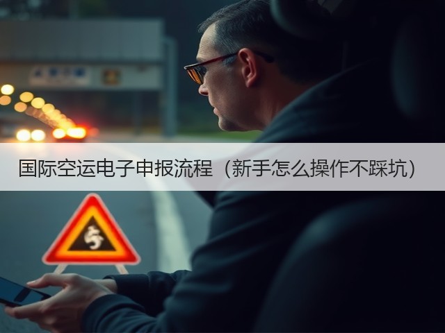 国际空运电子申报流程（新手怎么操作不踩坑）(图1)