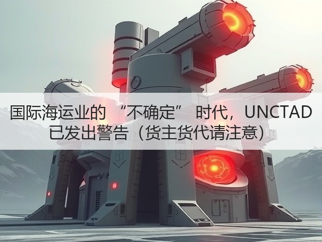 国际海运业的 “不确定” 时代,UNCTAD 已发出警告(货主货代请注意)(图1) 国际海运业的 “不确定” 时代,UNCTAD 已发出警告(货主货代请注意)(图1)