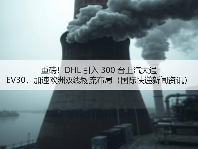 重磅！DHL 引入 300 台上汽大通 EV30，加速欧洲双线物流布局（国际快递新闻资讯）