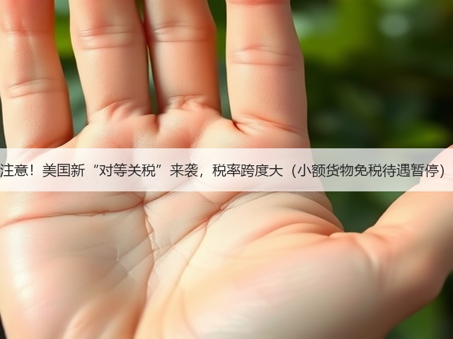 注意!美国新“对等关税”来袭,税率跨度大(小额货物免税待遇暂停)(图2) 注意!美国新“对等关税”来袭,税率跨度大(小额货物免税待遇暂停)(图2)