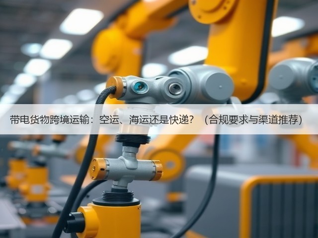 带电货物跨境运输:空运、海运还是快递?(合规要求与渠道推荐)(图3) 带电货物跨境运输:空运、海运还是快递?(合规要求与渠道推荐)(图3)