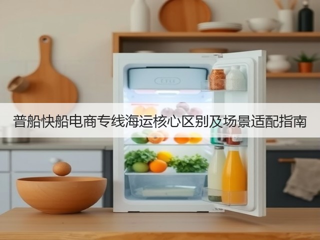 普船快船电商专线海运核心区别及场景适配指南(图2) 普船快船电商专线海运核心区别及场景适配指南(图2)