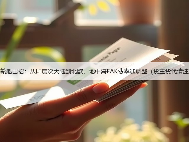 达飞轮船出招:从印度次大陆到北欧、地中海FAK费率迎调整(货主货代请注意)(图3) 达飞轮船出招:从印度次大陆到北欧、地中海FAK费率迎调整(货主货代请注意)(图3)