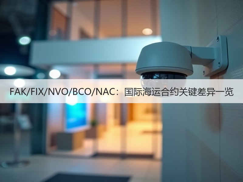 FAK/FIX/NVO/BCO/NAC：国际海运合约关键差异一览