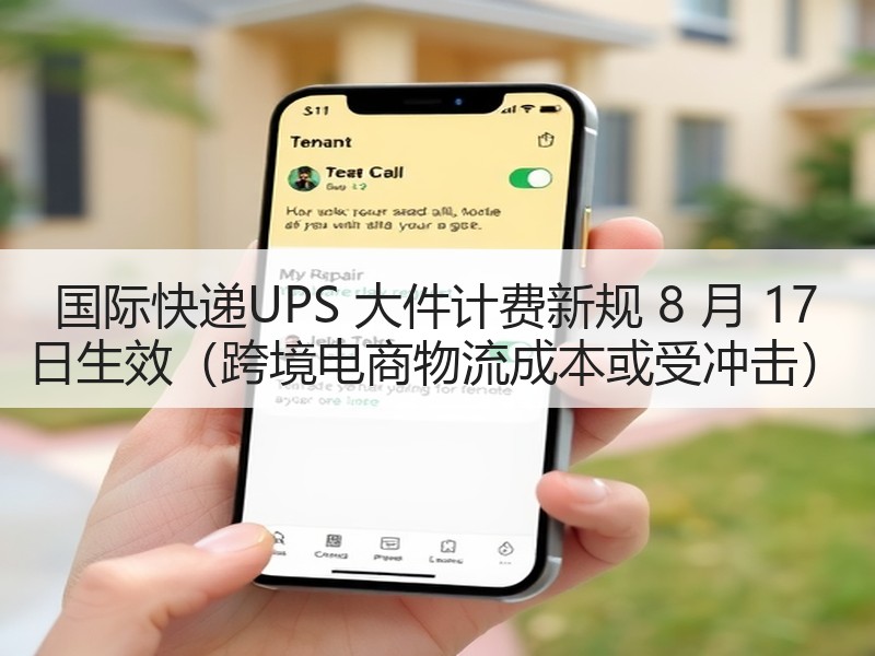 国际快递UPS 大件计费新规 8 月 17 日生效（跨境电商物流成本或受冲击）