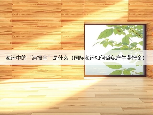 海运中的“滞报金”是什么(国际海运如何避免产生滞报金)(图2) 海运中的“滞报金”是什么(国际海运如何避免产生滞报金)(图2)