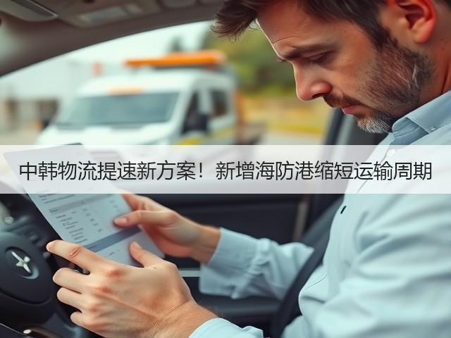 中韩物流提速新方案!新增海防港缩短运输周期(图1) 中韩物流提速新方案!新增海防港缩短运输周期(图1)