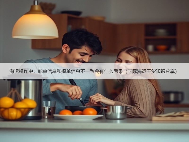 海运操作中，舱单信息和提单信息不一致会有什么后果（国际海运干货知识分享）