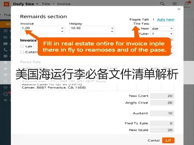 美国海运行李必备文件清单解析 美国海运行李必备文件清单解析