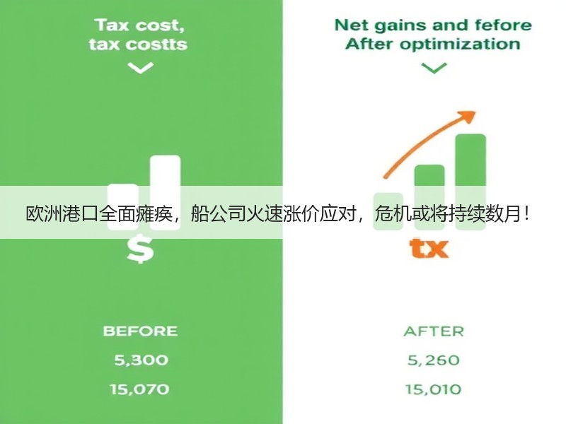 欧洲港口全面瘫痪,船公司火速涨价应对,危机或将持续数月! 欧洲港口全面瘫痪,船公司火速涨价应对,危机或将持续数月!