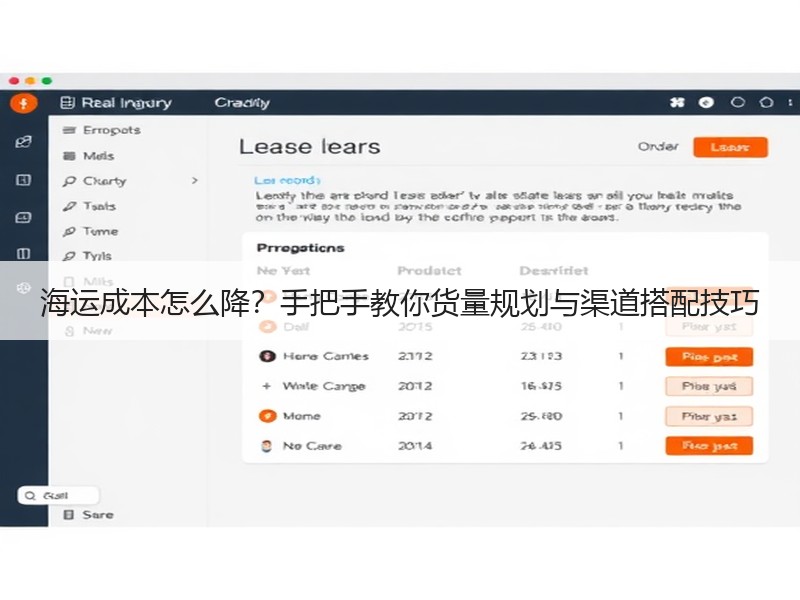 海运成本怎么降？手把手教你货量规划与渠道搭配技巧