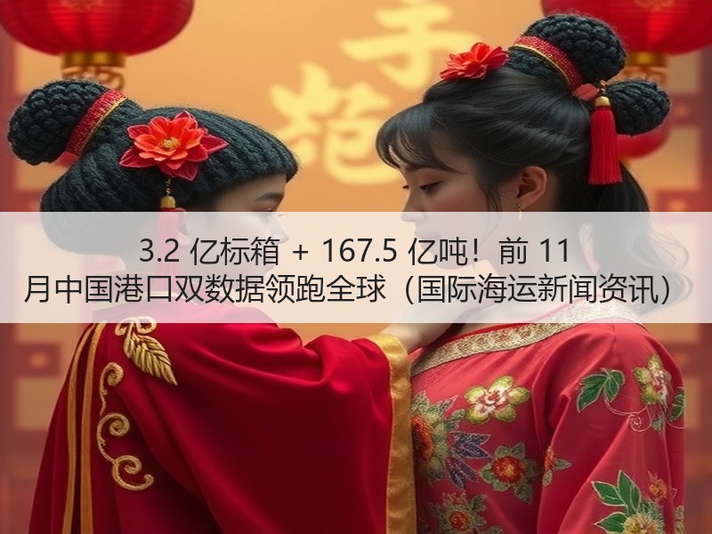 3.2 亿标箱 + 167.5 亿吨!前 11 月中国港口双数据领跑全球(国际海运新闻资讯) 3.2 亿标箱 + 167.5 亿吨!前 11 月中国港口双数据领跑全球(国际海运新闻资讯)