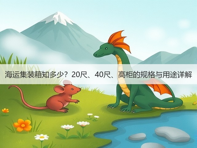 海运集装箱知多少？20尺、40尺、高柜的规格与用途详解(图1)