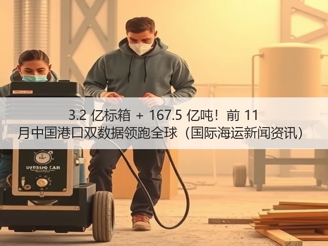 3.2 亿标箱 + 167.5 亿吨!前 11 月中国港口双数据领跑全球(国际海运新闻资讯)(图2) 3.2 亿标箱 + 167.5 亿吨!前 11 月中国港口双数据领跑全球(国际海运新闻资讯)(图2)
