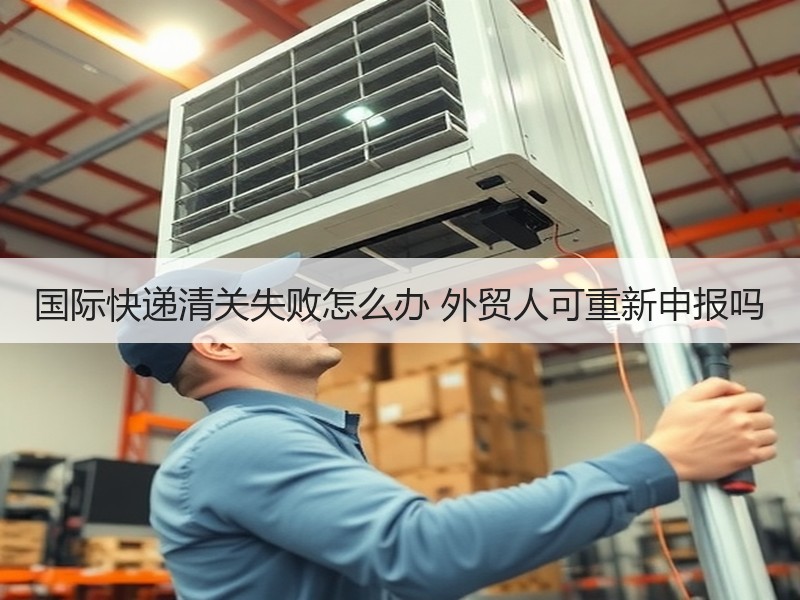 国际快递清关失败怎么办 外贸人可重新申报吗