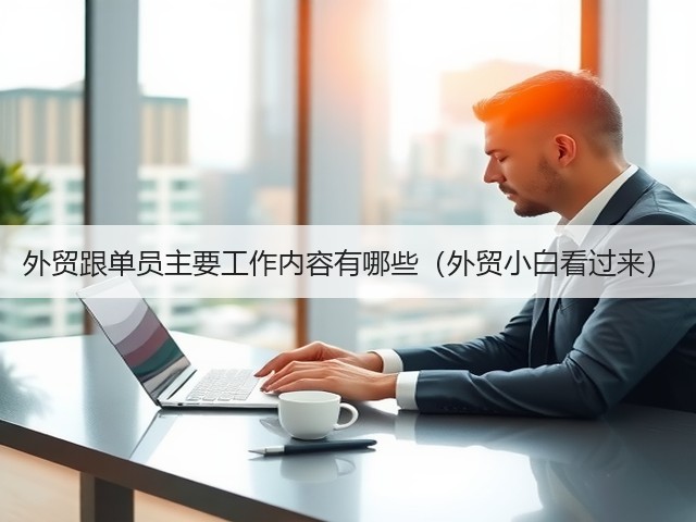 外贸跟单员主要工作内容有哪些(外贸小白看过来)(图2) 外贸跟单员主要工作内容有哪些(外贸小白看过来)(图2)