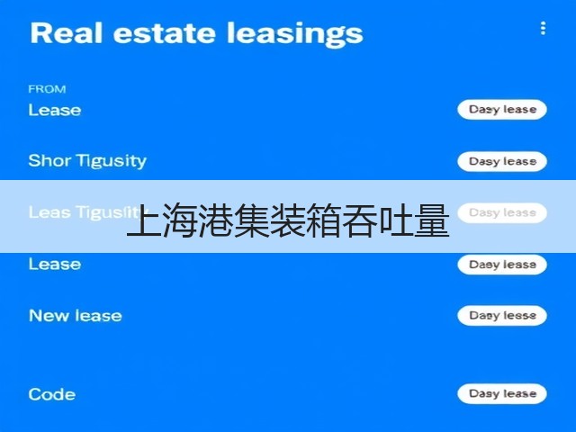 上海港集装箱吞吐量(图1) 上海港集装箱吞吐量(图1)