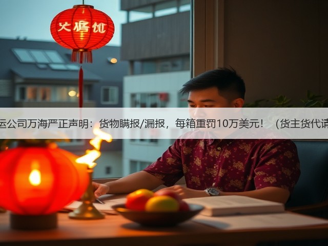 国际海运公司万海严正声明:货物瞒报/漏报,每箱重罚10万美元!(货主货代请注意)(图2) 国际海运公司万海严正声明:货物瞒报/漏报,每箱重罚10万美元!(货主货代请注意)(图2)
