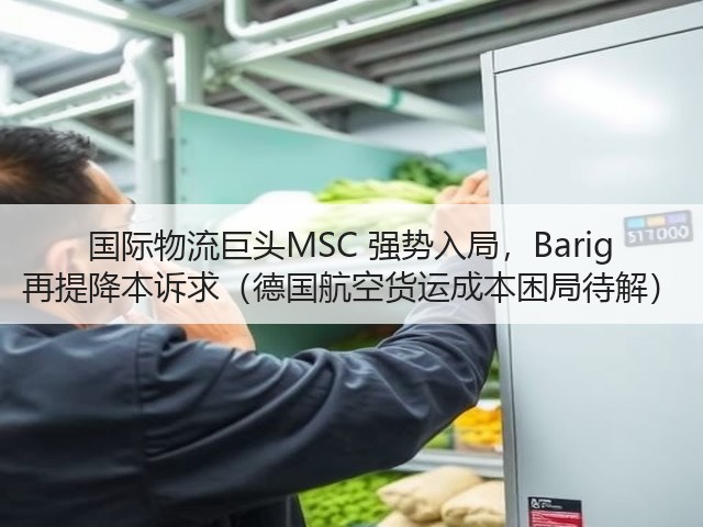 国际物流巨头MSC 强势入局,Barig 再提降本诉求(德国航空货运成本困局待解)(图3) 国际物流巨头MSC 强势入局,Barig 再提降本诉求(德国航空货运成本困局待解)(图3)